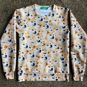 iSWAG Doge Dog Meme Long Sleeve Sweatshirt Small